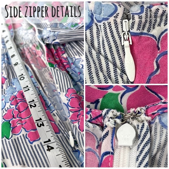 crown & ivy Dress Women's Hello Spring Flutter Sleeve Floral Midi Pink Blue 2 XS - Picture 9 of 17